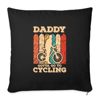 Cadeau de fête des pères pour papa pour la fête des pères - Housse de coussin décorative 45 x 45 cm - noir - Devant