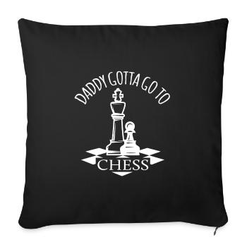 Father's Day gift for dad for Father's Day - Sofa pillowcase 17,3'' x 17,3'' (45 x 45 cm) - black - Front