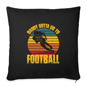 Father's Day gift for dad for Men's Day - Sofa pillowcase 17,3'' x 17,3'' (45 x 45 cm) - black - Front