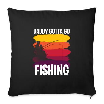 Father's Day gift for dad for Men's Day - Sofa pillowcase 17,3'' x 17,3'' (45 x 45 cm) - black - Front