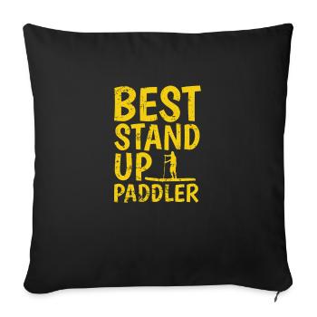 Best Stand up Paddler SUP Balance - Sofa pillowcase 17,3'' x 17,3'' (45 x 45 cm) - black - Front