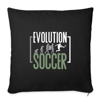 Football Evolution de Football Football Evo - Housse de coussin décorative 45 x 45 cm - noir - Devant