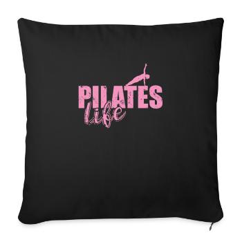 Les mots ne peuvent pas transmettre l’amour que j’ai pour le Pilates - Housse de coussin décorative 45 x 45 cm - noir - Devant