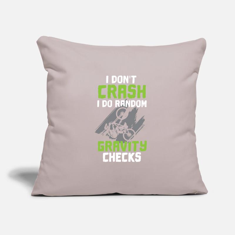 MTB I Don't Crash I Do Gravity Check Sofakissenbezug 45 x 45 cm