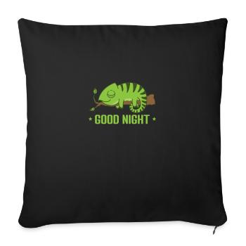 Good Night Dream Pajamas Pajamas - Sofa pillowcase 17,3'' x 17,3'' (45 x 45 cm) - black - Front