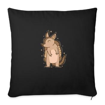 Armadillo desert animal - Sofa pillowcase 17,3'' x 17,3'' (45 x 45 cm) - black - Front