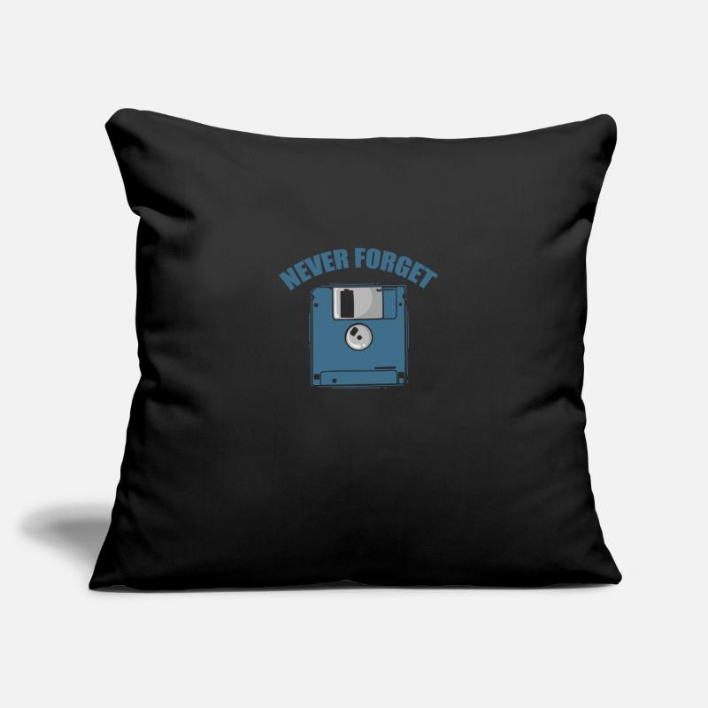 Never Forget Floppy Disk Retro Memory Module Sofa pillowcase 17,3'' x 17,3'' (45 x 45 cm)
