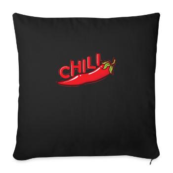 Chili Spice Scoville - Sofa pillowcase 17,3'' x 17,3'' (45 x 45 cm) - black - Front