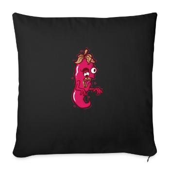 crazy chili spice spiciness level - Sofa pillowcase 17,3'' x 17,3'' (45 x 45 cm) - black - Front