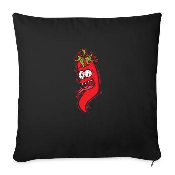 hot chili spice Scoville - Sofa pillowcase 17,3'' x 17,3'' (45 x 45 cm) - black - Front