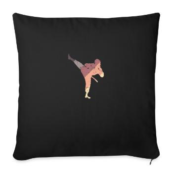 Taekwondo Training Martial Arts Martial Arts - Sofa pillowcase 17,3'' x 17,3'' (45 x 45 cm) - black - Front
