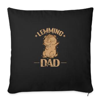 Lemming Papa Rongeur Excès de confiance - Housse de coussin décorative 45 x 45 cm - noir - Devant
