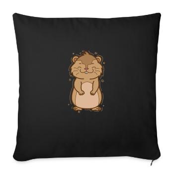 Lemming Overconfidence Rodent - Sofa pillowcase 17,3'' x 17,3'' (45 x 45 cm) - black - Front