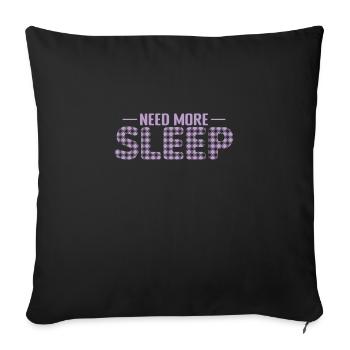 Besoin de plus de sommeil Dream Tired - Housse de coussin décorative 45 x 45 cm - noir - Devant