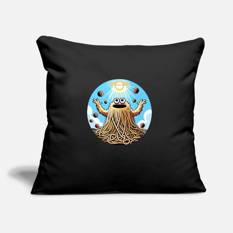 Drôle d’athée volant Spaghetti Monster Housse de coussin décorative 45 x 45 cm