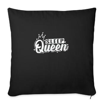 Sleep Queen Dreaming Night - Sofa pillowcase 17,3'' x 17,3'' (45 x 45 cm) - black - Front