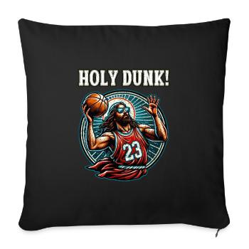 Funny Basketball saying Jesus Basketball Gift - Sofa pillowcase 17,3'' x 17,3'' (45 x 45 cm) - black - Front