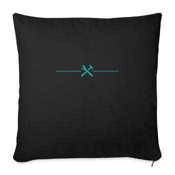 Labor Day Work USA - Sofa pillowcase 17,3'' x 17,3'' (45 x 45 cm) - black - Front