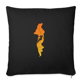 Bloc d’étranglement - Housse de coussin décorative 45 x 45 cm - noir - Devant