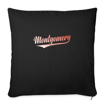 Montgomery, Alabama, a city in Montgomery, Alabama - Sofa pillowcase 17,3'' x 17,3'' (45 x 45 cm) - black - Front