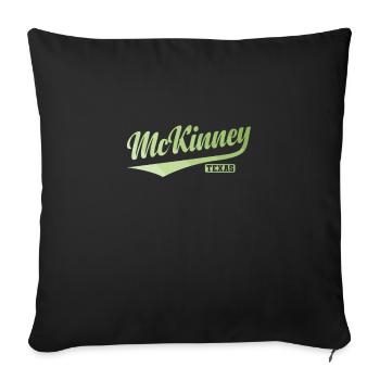 McKinney, Texas city in the United States - Sofa pillowcase 17,3'' x 17,3'' (45 x 45 cm) - black - Front