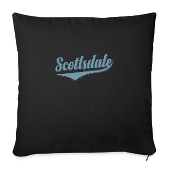 Scottsdale, Arizona City in the USA - Sofa pillowcase 17,3'' x 17,3'' (45 x 45 cm) - black - Front