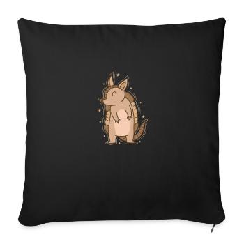 friendly armadillo - Sofa pillowcase 17,3'' x 17,3'' (45 x 45 cm) - black - Front