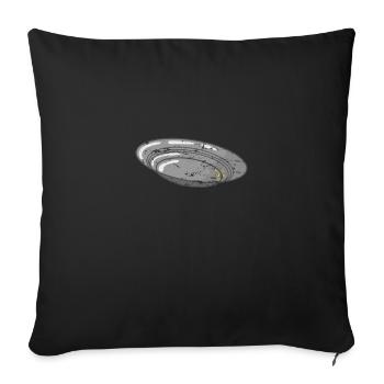 Safe trough for search - Sofa pillowcase 17,3'' x 17,3'' (45 x 45 cm) - black - Front