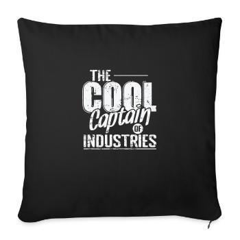 The Cool Captain of Industries - Sofakissenbezug 45 x 45 cm - Schwarz - Vorne