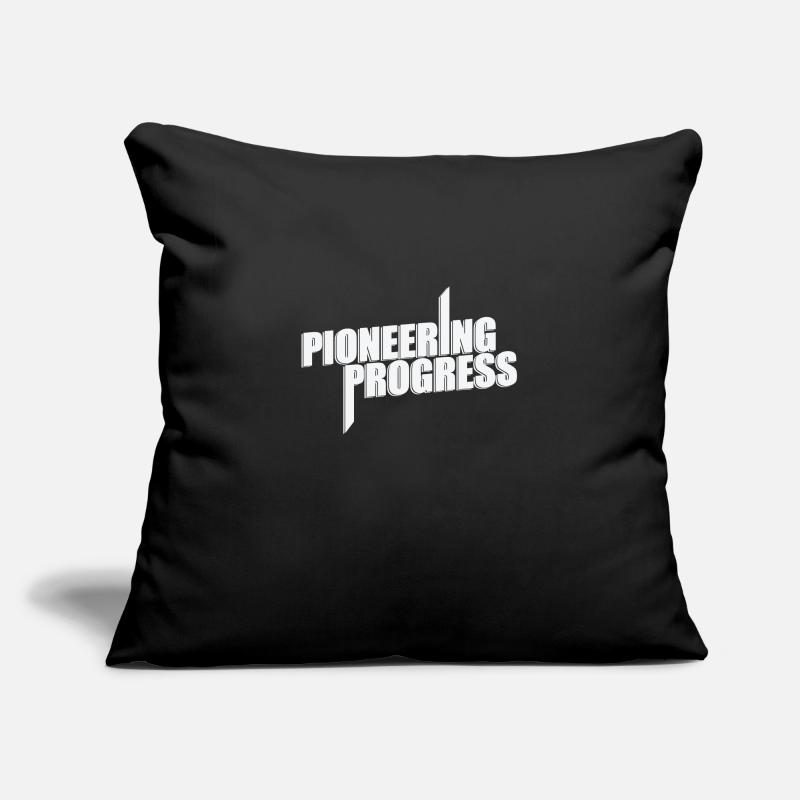 Progrès pionniers Housse de coussin décorative 45 x 45 cm