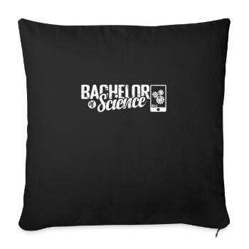 Baccalauréat ès sciences Naturwissenschaften - Housse de coussin décorative 45 x 45 cm - noir - Devant