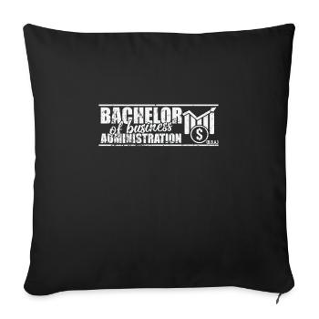 Bachelor of Business Administration Business Management - Sofa pillowcase 17,3'' x 17,3'' (45 x 45 cm) - black - Front