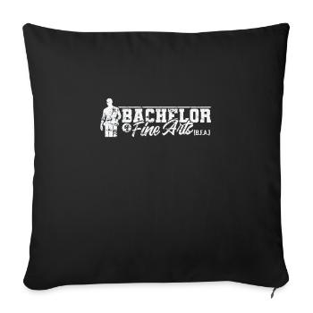 Bachelor of Fine Arts Artistic Works - Sofa pillowcase 17,3'' x 17,3'' (45 x 45 cm) - black - Front