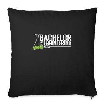 Bachelor of Engineering Engineering and Design - Sofa pillowcase 17,3'' x 17,3'' (45 x 45 cm) - black - Front