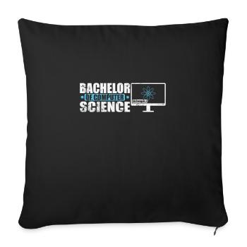 Bachelor of Computer Science Software Engineering - Sofa pillowcase 17,3'' x 17,3'' (45 x 45 cm) - black - Front