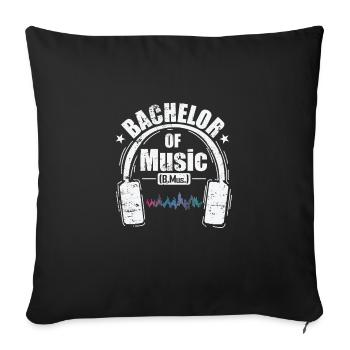 Baccalauréat en études musicales - Housse de coussin décorative 45 x 45 cm - noir - Devant
