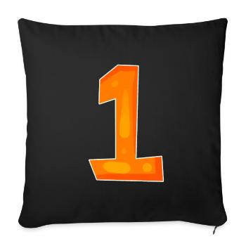 Numéro 1 Numéro Gagnant Premier Gagnant - Housse de coussin décorative 45 x 45 cm - noir - Devant