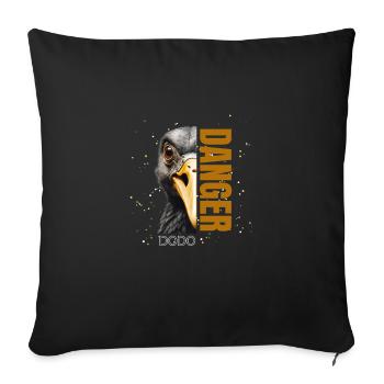 Danger Dodo - Sofakissenbezug 45 x 45 cm - Schwarz - Vorne