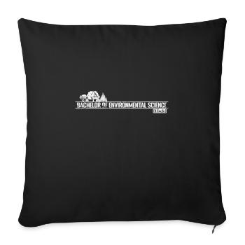 Baccalauréat en sciences de l’environnement (B.Env.Sc.) - Housse de coussin décorative 45 x 45 cm - noir - Devant