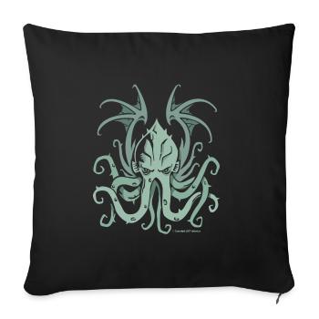 Cthulhu Nightmare - Sofa pillowcase 17,3'' x 17,3'' (45 x 45 cm) - black - Front