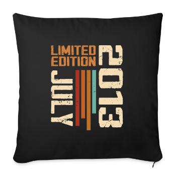 July 2013 Birthday Gift 2013 July 2013 - Sofa pillowcase 17,3'' x 17,3'' (45 x 45 cm) - black - Front