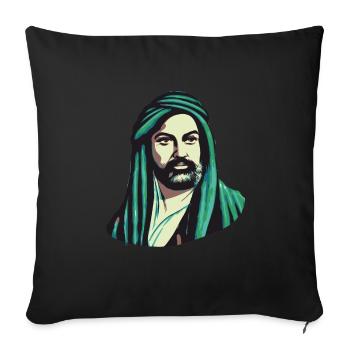 Ausdrucksstark: Hz. Ali Design - Sofakissenbezug 45 x 45 cm - Schwarz - Vorne