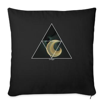 T-shirt Electro Hipster FullMoon Club - Housse de coussin décorative 45 x 45 cm - noir - Devant