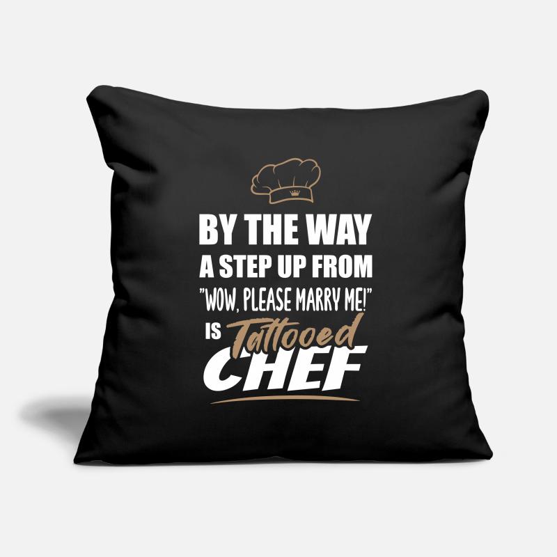 Le chef tatoué est le plus attrayant Housse de coussin décorative 45 x 45 cm