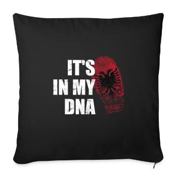 It's in my DNA Albania - Proud Albanian Gene - Sofa pillowcase 17,3'' x 17,3'' (45 x 45 cm) - black - Front