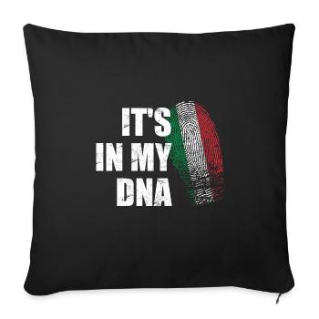 C'est dans mon ADN Italie - Je suis une fierté italienne - Housse de coussin décorative 45 x 45 cm - noir - Devant