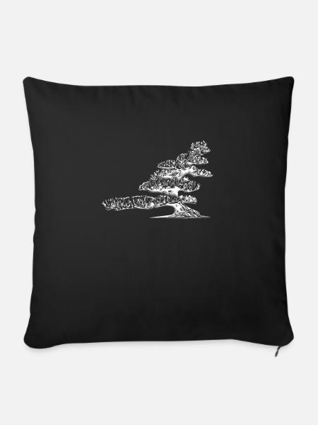 Bonsai - Sofakissenbezug 45 x 45 cm - Schwarz