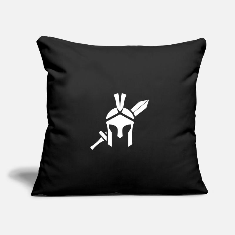 Casque et épée Housse de coussin décorative 45 x 45 cm