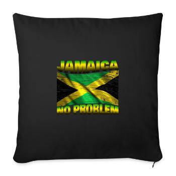 Jamaica no problem - Sofa pillowcase 17,3'' x 17,3'' (45 x 45 cm) - black - Front