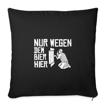 Tiler - Sofa pillowcase 17,3'' x 17,3'' (45 x 45 cm) - black - Front